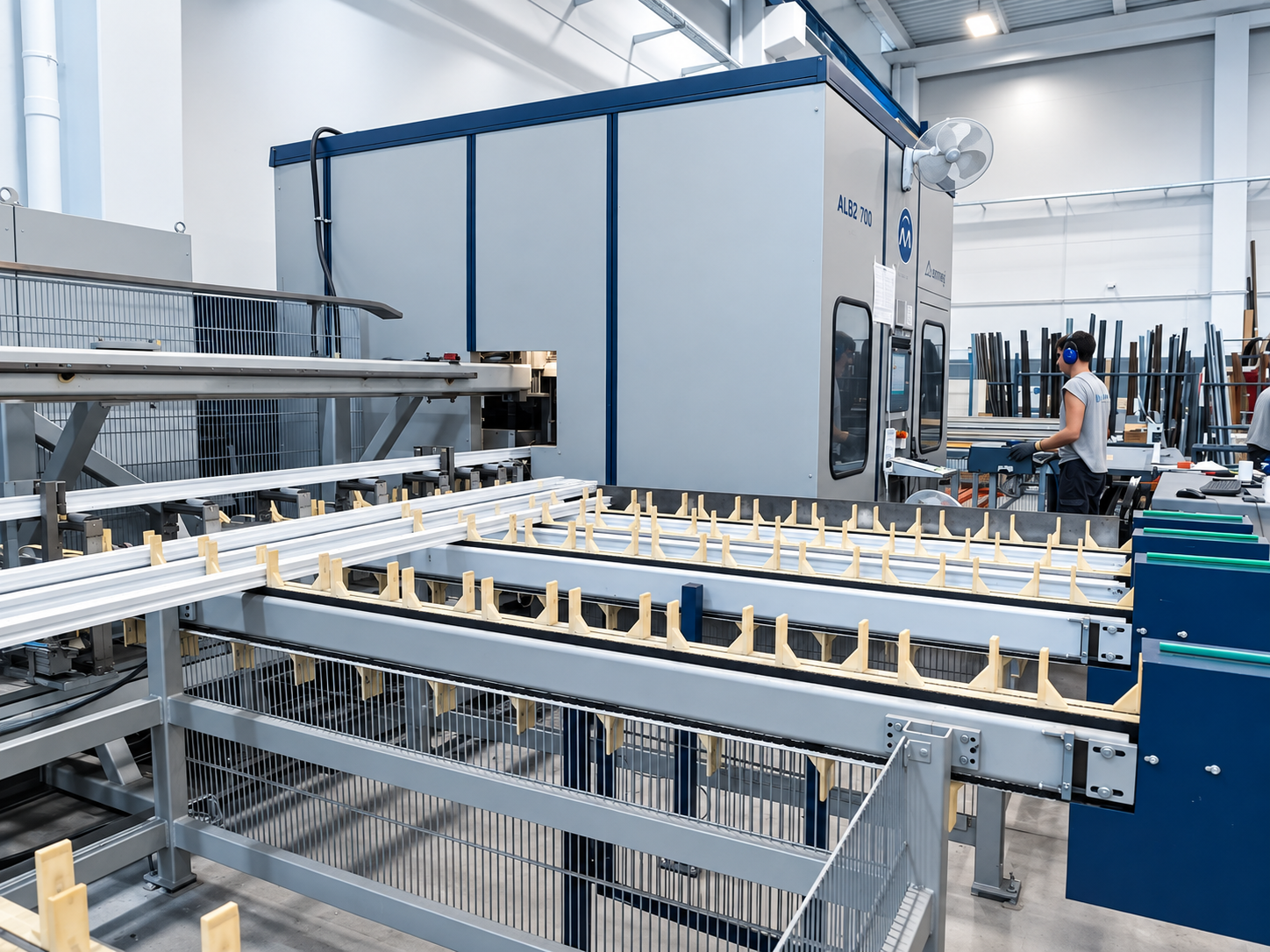 Zona de fabricación de carpintería en López Ferriz