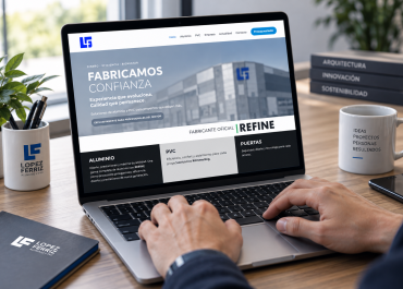 Nueva web de López Férriz en un ordenador portátil