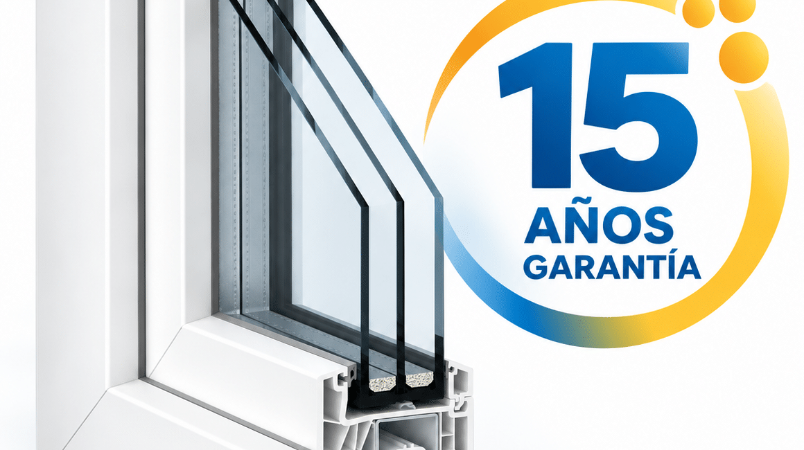 Perfil de PVC Kömmerling con 15 años de garantía XtremPro
