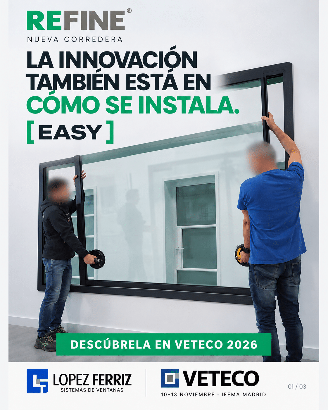 Refine Easy: la innovación también está en cómo se instala, con rostros desenfocados