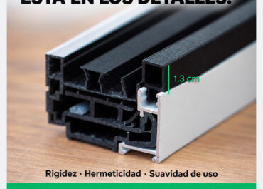 Detalle del perfil de la corredera Refine Easy